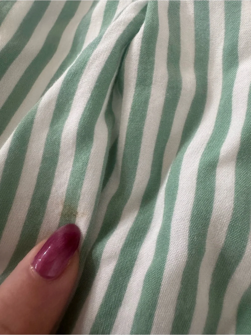 Outback Red Green and White Striped Maxi Skirt Vintage